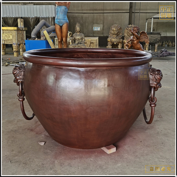現貨供應銅缸雕塑